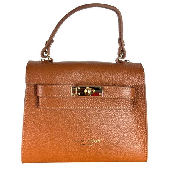 Naya Brown Italian Leather Handbag for Women – Luxury Designer Shoulder - Picture 2 of 9